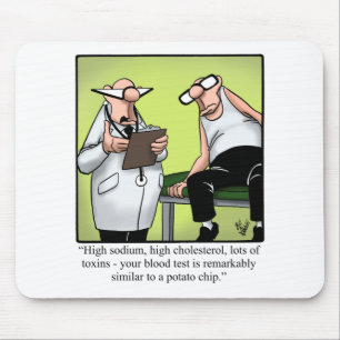 Funny Spectickles Medical Health Cartoon Humour Mouse Mat