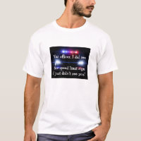 Funny Speeding Ticket Tee shirt
