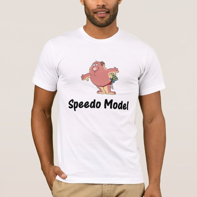 Funny Speedo Model T-shirt (Front)