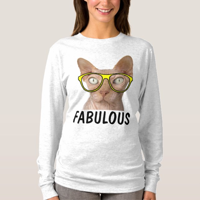 Funny SPHYNX  Cat t-shirts (Front)