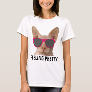 Funny Sphynx Hairless Cat, LADIES T-Shirts