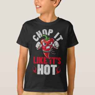 Funny Spicy Chilli Karate Design Chile Pepper Humo T-Shirt