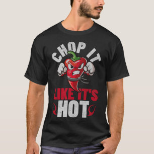 Funny Spicy Chilli Karate Design Chile Pepper Humo T-Shirt