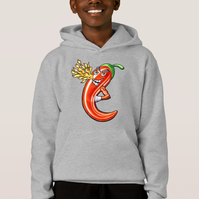 Funny Spicy Chilli On Fire (Front)