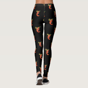 Funny Spicy Chilli On Fire Leggings