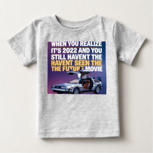 "Funny Spider Fear Quote – Vintage Typography Post Baby T-Shirt