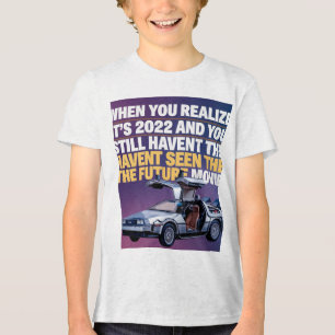 "Funny Spider Fear Quote – Vintage Typography Post Tri-Blend Shirt