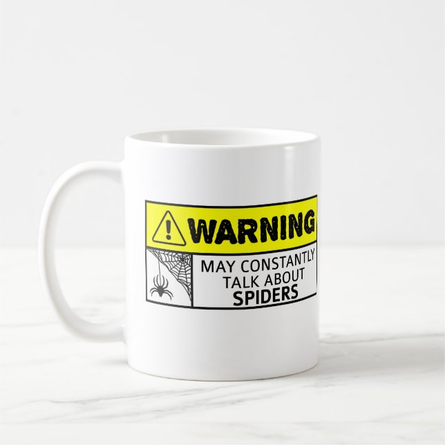 funny spider lover coffee mug (Left)