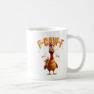 Funny Spider Web Chicken F-caw-f Coffee Mug