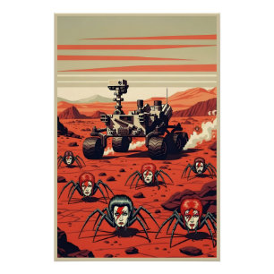 Funny Spiders from Mars Poster