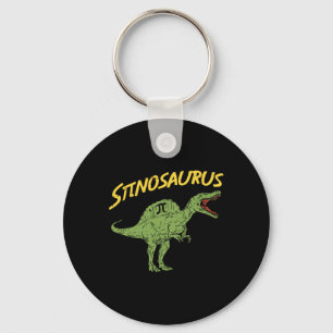 Funny Spinosaurus Pi Day Shirt Math Dinosaur Gift  Key Ring