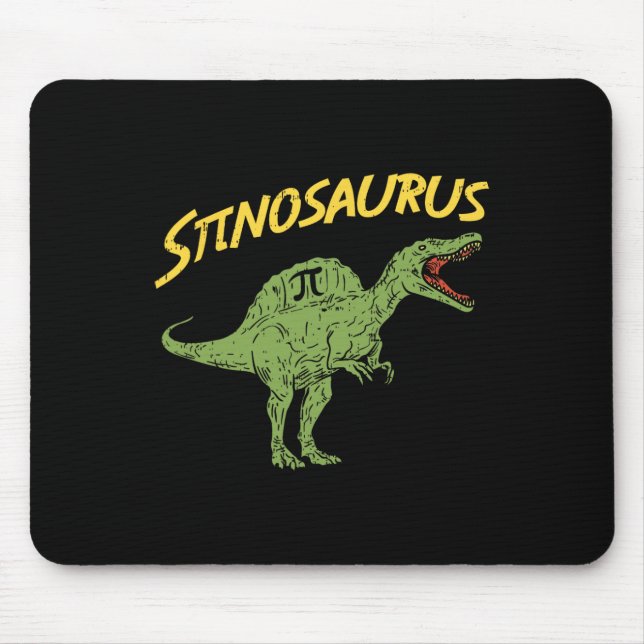 Funny Spinosaurus Pi Day Shirt Math Dinosaur Gift  Mouse Mat (Front)