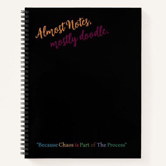  Funny Spiral Notebook for students (Front)