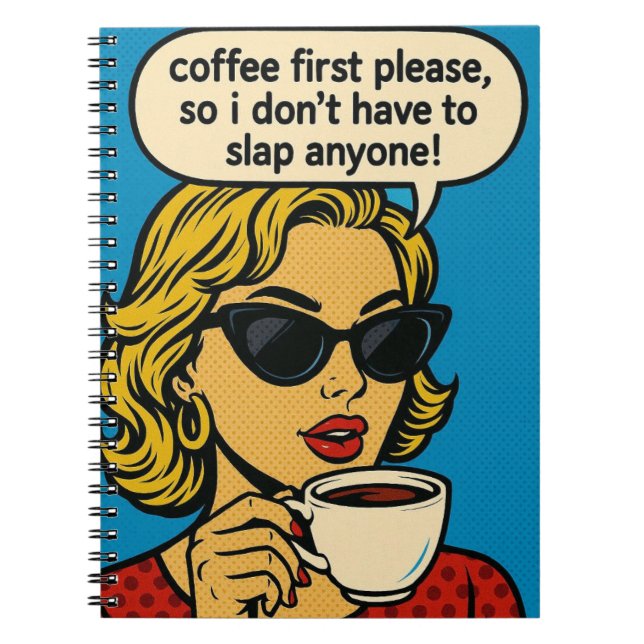 Funny Spiral Photo Notebook (Front)