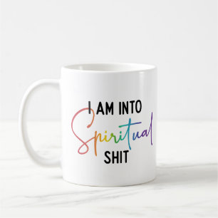 Funny spiritual chakra colours coffee mug