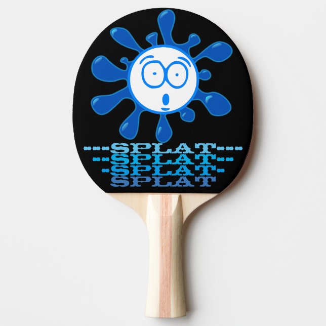 Funny Splatted Ball Ping Pong Paddle (Front)