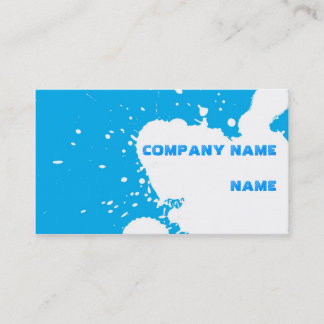 Funny splatter business card
