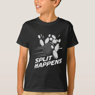 Funny Split Happens Bowling Team Bowling Squad Spl T-Shirt