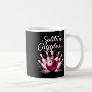 Funny Splits n Giggles Bowling Team Cute Bowler  Coffee Mug