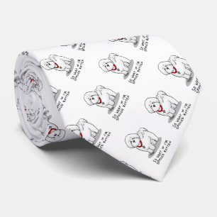 Funny Spoiled Rotten Bichon Frise Dog - Cute Tie