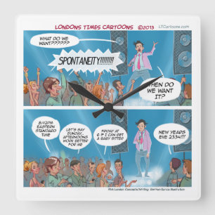 Funny Spontaneous Coach Wall Clock