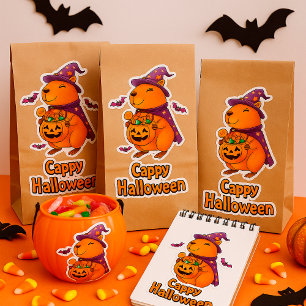 Funny Spooky Cute Capybara Witch WIzard