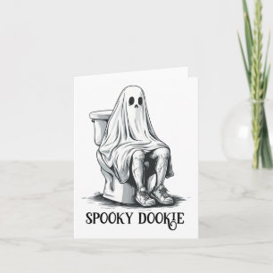 Funny Spooky Dookie Immature Halloween Card
