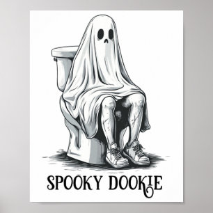 Funny Spooky Dookie Immature Halloween Poster