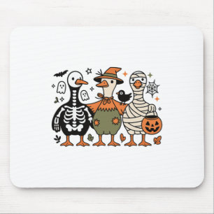 Funny Spooky Halloween Silly-goose Ghost Treat Or  Mouse Mat