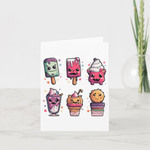 Funny Spooky Horror Halloween Ice Cream Summer Tod Card