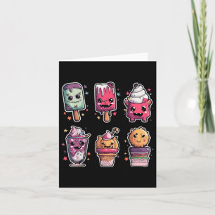 Funny Spooky Horror Halloween Ice Cream Summer Tod Card