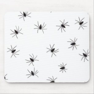 Funny Spooky Spiders Halloween Seamless Pattern Mouse Mat