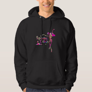 Funny Spooky Vibes Dancing Skeleton Halloween Hoodie