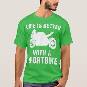 Funny Sport Bike Art Men Women Racing Biker Motorb T-Shirt