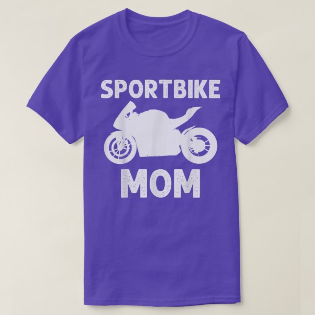 Funny Sport Bike Art Mom Women Racing Biker Motorb T-Shirt (Design Front)
