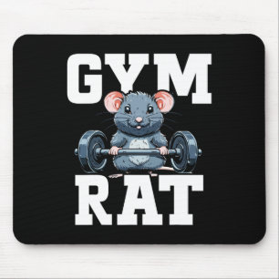 Funny Sport Gym Rat Fitness Bodybuilding Mouse Mat