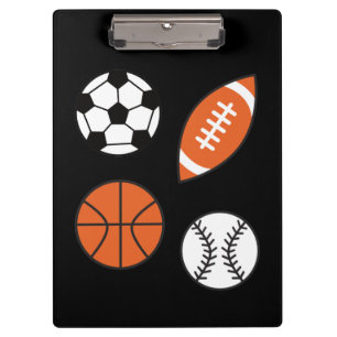 Funny Sports Ball Clipboard