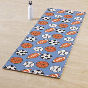 Funny Sports Balls Yoga Mat