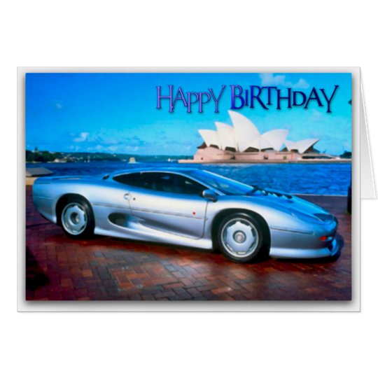Funny Sports Car Birthday Card
