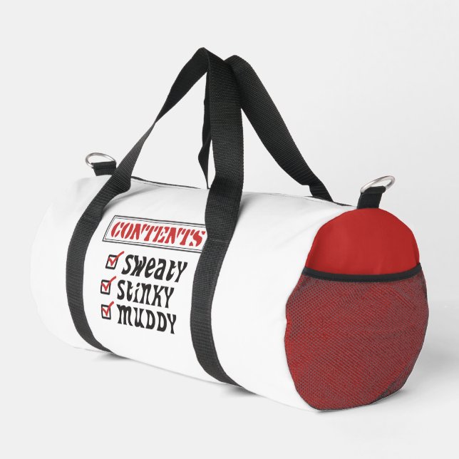 Funny Sports Duffle Bag (Right Corner)