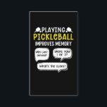 Funny Sports Pickleball Player Business Card<br><div class="desc">Grab your Pickleball paddles and balls out the bag. Funny Pickle Ball Sport Design for everyone who loves the game and plays a set with a net outdoor.</div>
