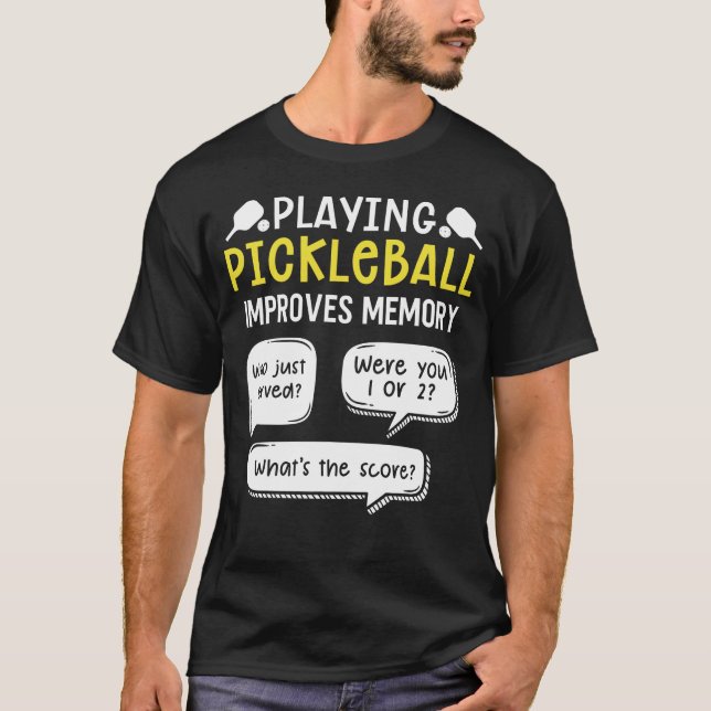Funny Sports Pickleball Player T-Shirt (Front)