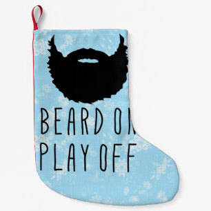 Funny Sports Playoff Beard Christmas Stocking