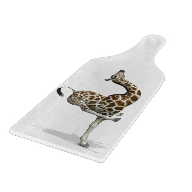 Funny Sporty Giraffe Cutting Board (Corner)