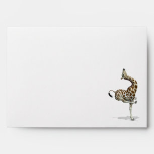 Funny Sporty Giraffe Envelope