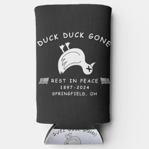 FUNNY SPRINGFIELD OHIO DUCK DUCK GONE T-SHIRT SELTZER CAN COOLER
