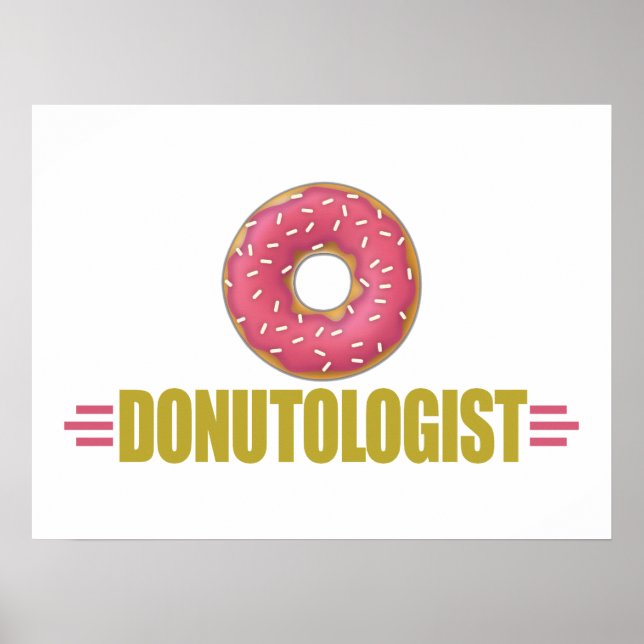 Funny Sprinkle Doughnut Lover Poster (Front)
