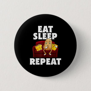 Funny Spud Life Potato Lover Vegetarian Cool World 6 Cm Round Badge