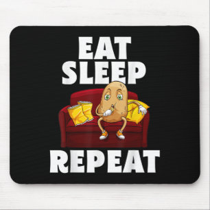 Funny Spud Life Potato Lover Vegetarian Cool World Mouse Mat