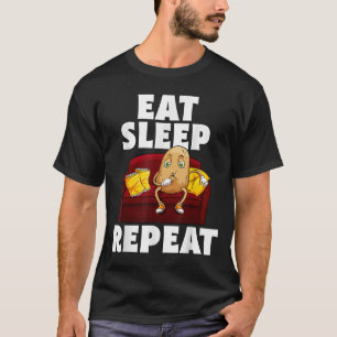 Funny Spud Life Potato Lover Vegetarian Cool World T-Shirt